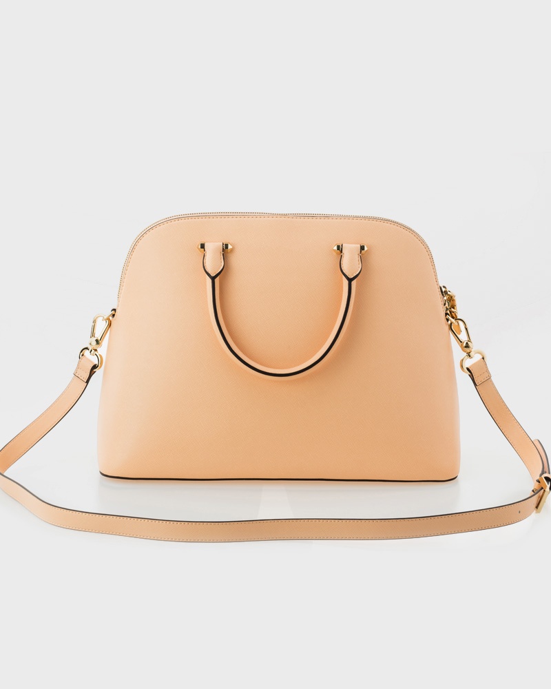 Ladies Pink+Brown Bag